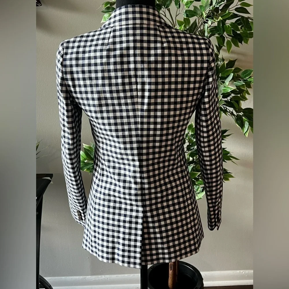 J. Crew Parke Navy Gingham Blazer - Picture 9 of 10